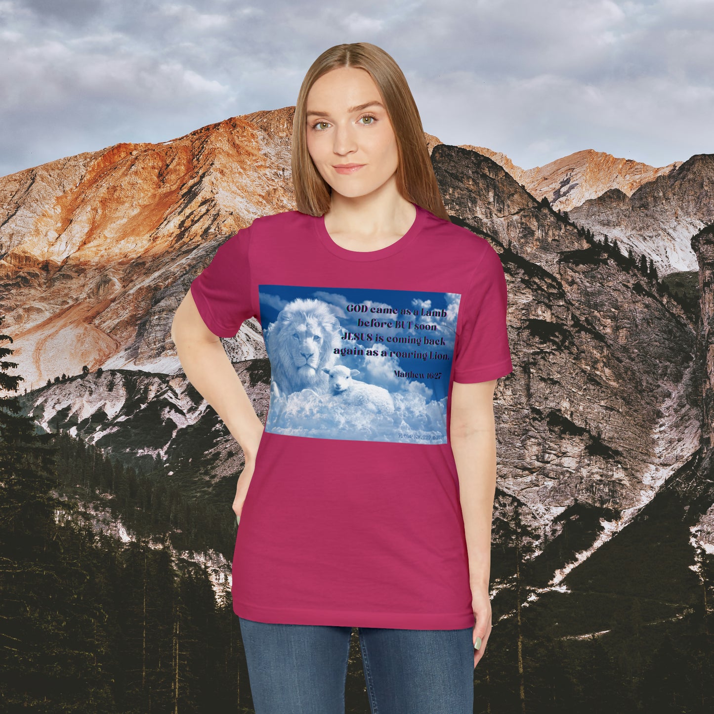 The Lion & The Lamb- Holy  Unisex Jersey Short Sleeve Tee