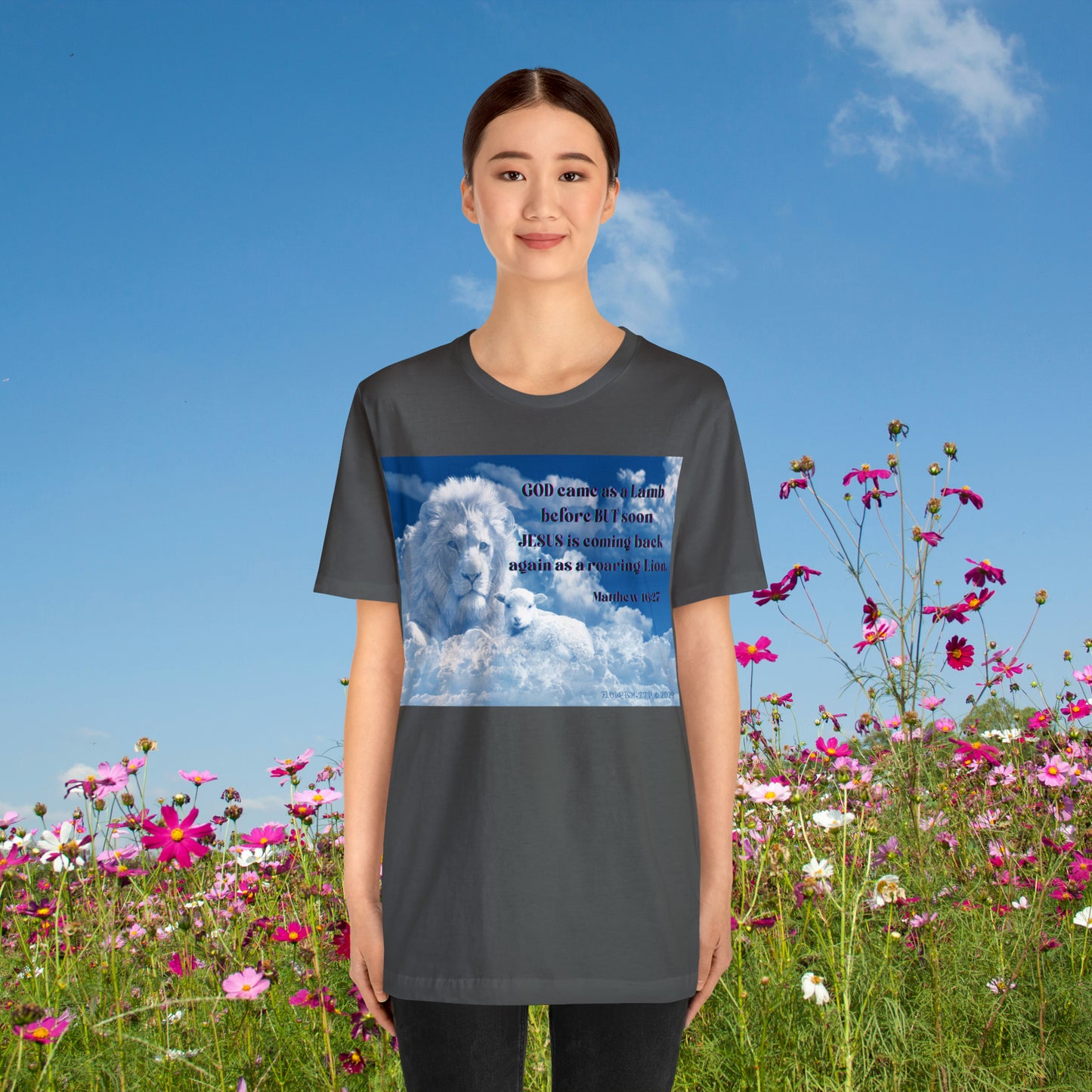 The Lion & The Lamb- Holy  Unisex Jersey Short Sleeve Tee